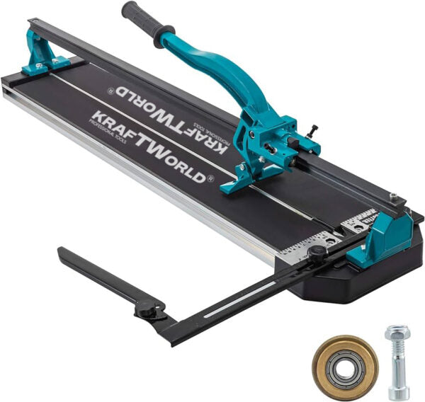 Вакуумна вендуза KraftWorld Ø200мм и Машина за Рязане на Плочки с Лазерен Водач 1200мм