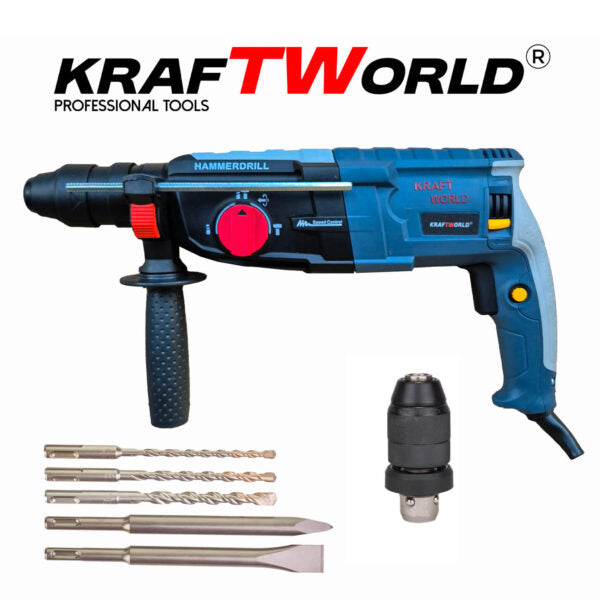 Комплект 2в1 Ъглошлайф 125мм и Ударна Бормашина KraftWorld