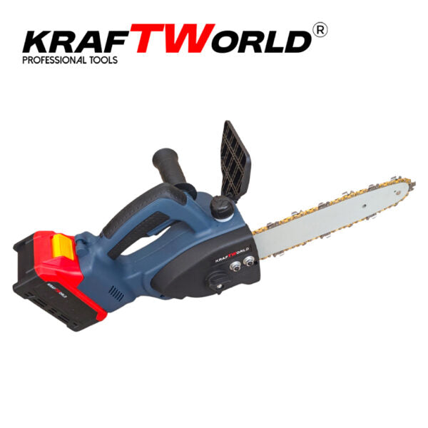 Акумулаторен Трион Резачка за Клони KraftWorld с 2 Батерии и 2 Вериги