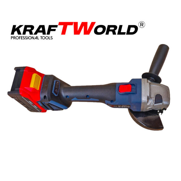 Акумулаторен Ъглошлайф 125мм Kraftworld с 2 Батерии в Куфар