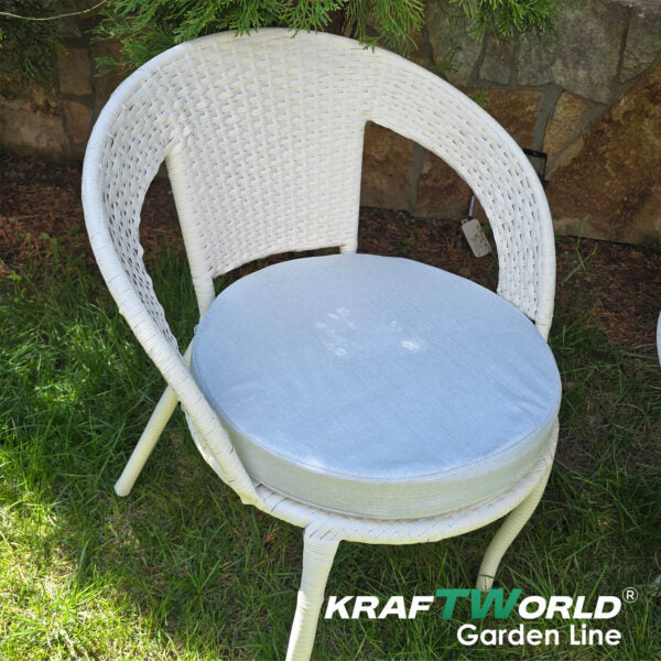 Градински Ратанов Стол Teresa – Удобен, Водоустойчив за Градина, Балкон и Тераса