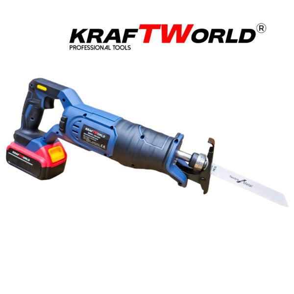 Професионален Акумулаторен Саблен Трион KraftWorld + 3 ножчета