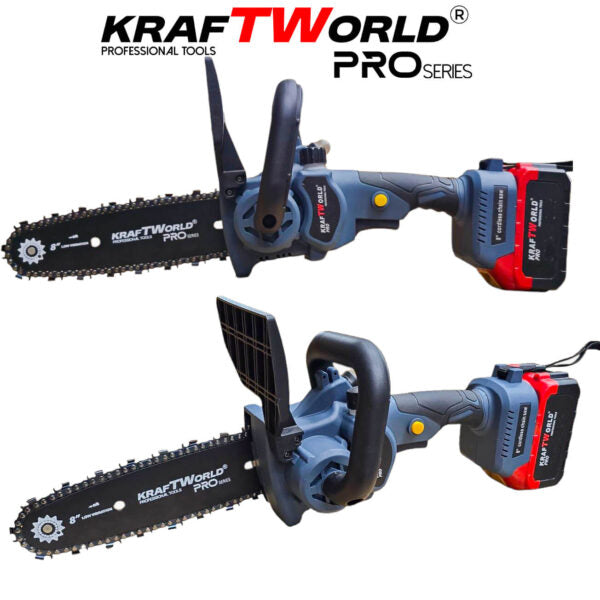 Акумулаторна Резачка KraftWorld  8″ с Автоматично Омасляване и Безчетков Мотор