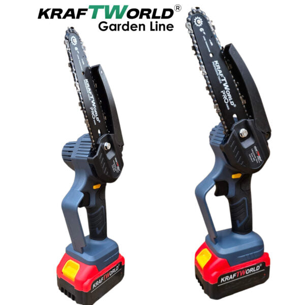 3в1 Акумулаторен Градински Комплект KraftWorld – Резачка, Ножица и Телескопичен Прът
