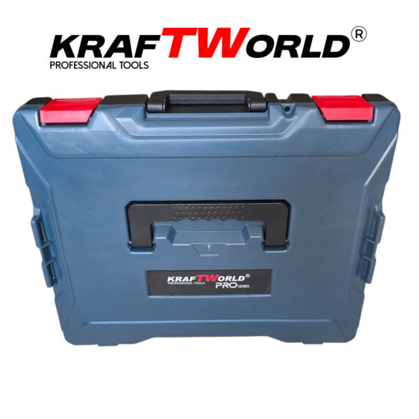 Акумулаторен комплект KraftWorld 5в1 – Лазерен Нивелир, Гайковерт – Винтоверт, Перфоратор, Ъглошлайф