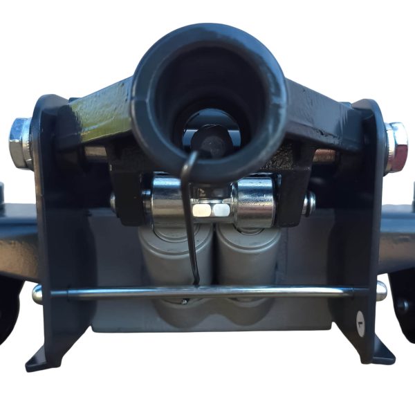 Нископрофилен Хидравличен Крик с Двойна Помпа KraftWorld – 4T, 83–465 мм