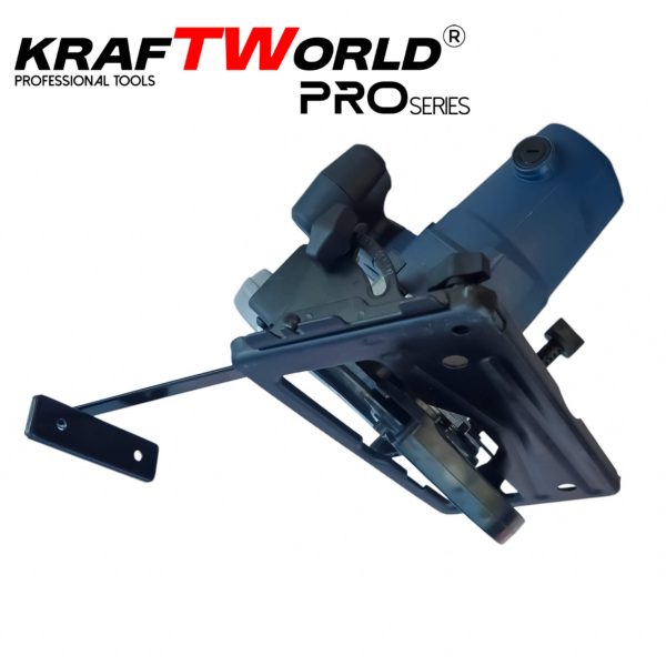 Електрически ръчен циркуляр KraftWorld 1600 W, диск 190mm, регулируем ъгъл 45°