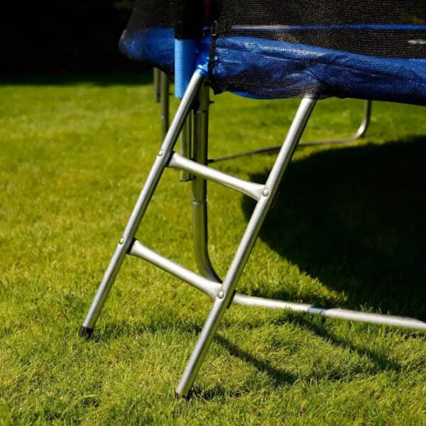 Детски батут с мрежа 244см с ПОДАРЪΚ LED Лампички – Подсилена конструкция и UV защита