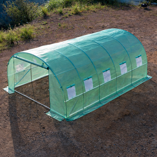 Тунелна Оранжерия – Парник 5×3×2 м – подсилени тръби, UV защита,10 прозореца