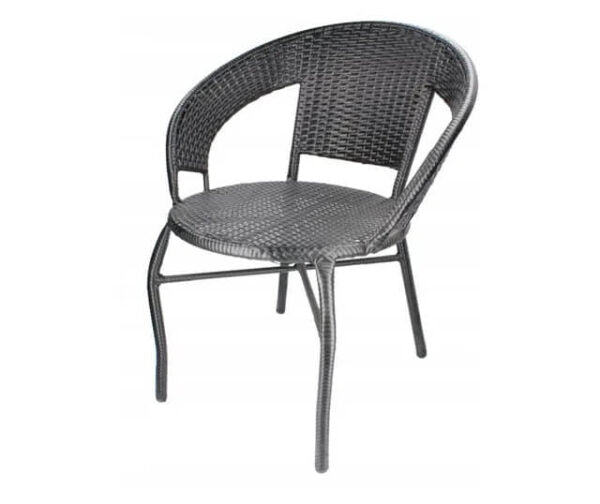 Ратанов Комплект с Маса и Два Стола в Черно – Стил и Комфорт за Вашата Градина!