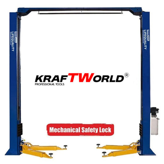 Мощен двуколонен подемник за 5 тона – идеален за автомобили и лекотоварни камиони