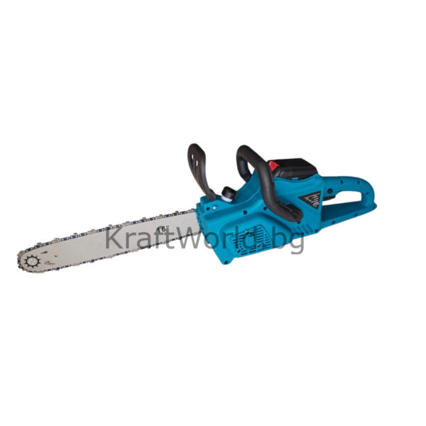 Акумулаторна Резачка за Дърва 40 см с Двойна Батерия, 2 Шини и 2 Вериги