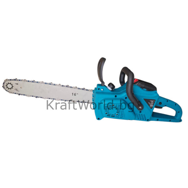 Акумулаторна Резачка за Дърва 40 см с Двойна Батерия, 2 Шини и 2 Вериги