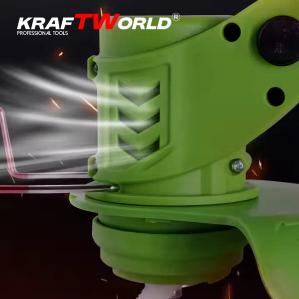 Акумулаторен Тример KraftWorld – Косачка за Трева с 2бр Батерия и Зарядно