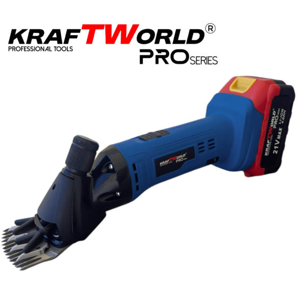 Акумулаторна машинка за подстригване на животни KraftWorld с 2 батерии