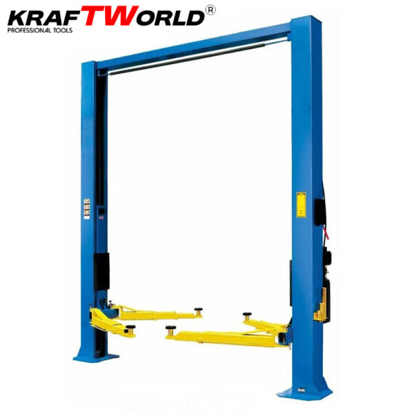 Мощен двуколонен подемник за 5 тона – идеален за автомобили и лекотоварни камиони