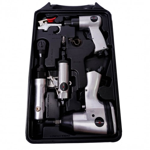 ПРОМО ПАКЕТ Пневматични инструменти 72ч + Компресор за въздух 25л. KraftWorld