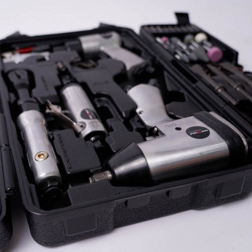 ПРОМО ПАКЕТ Пневматични инструменти 72ч + Компресор за въздух 50л. KraftWorld