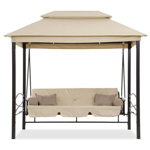 Луксозна градинска люлка Marbella с шатра и мрежа – трансформираща се в легло