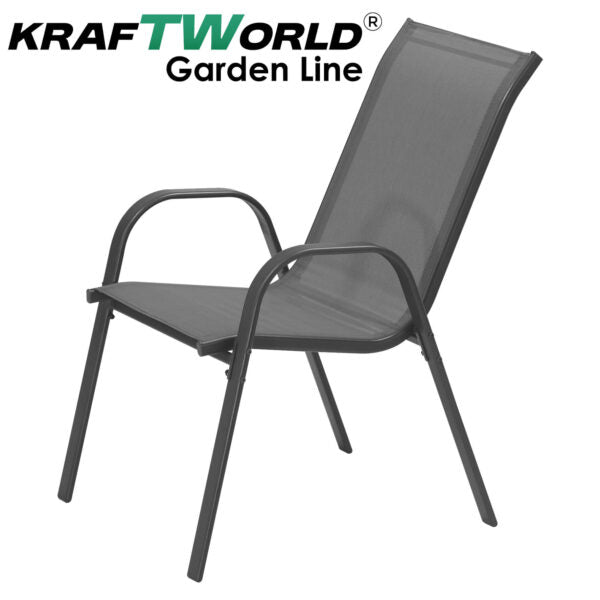 Градински Метален Стол с текстилна седалка Capri – устойчив и елегантен