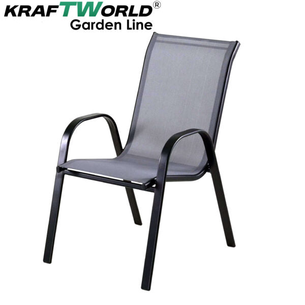 Градински Метален Стол с текстилна седалка Capri – устойчив и елегантен