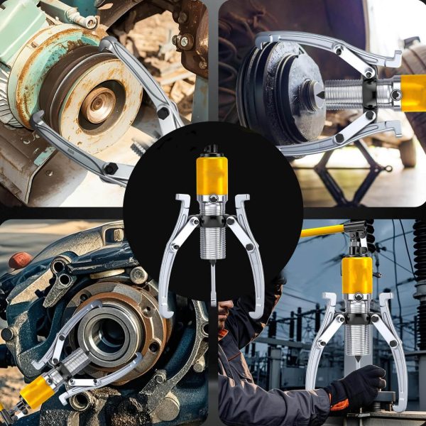 Професионална Хидравлична скоба KraftWorld 15T – за лагери, фланци и зъбни колела