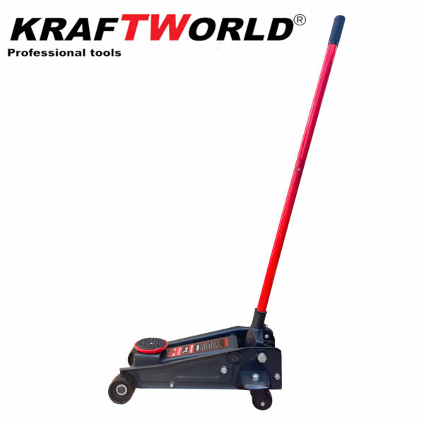 KraftWorld Нископрофилен Хидравличен Крик 3T и Гайковерт с 17 Части