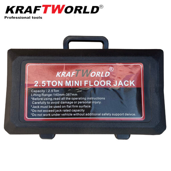 Професионален Комплект Крик 2,5т и 2бр Стойки 3т KraftWorld за кола,бус,джип