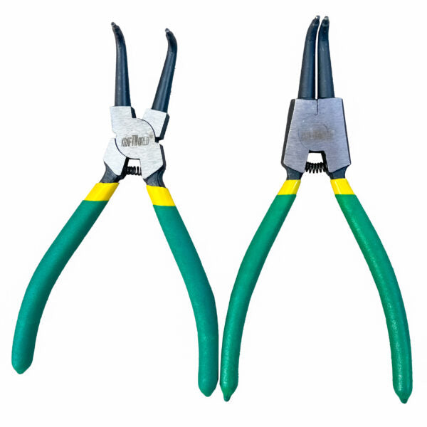 Комплект Зегер Клещи KraftWorld 180mm за Вътрешни и Външни Зегерки 7″