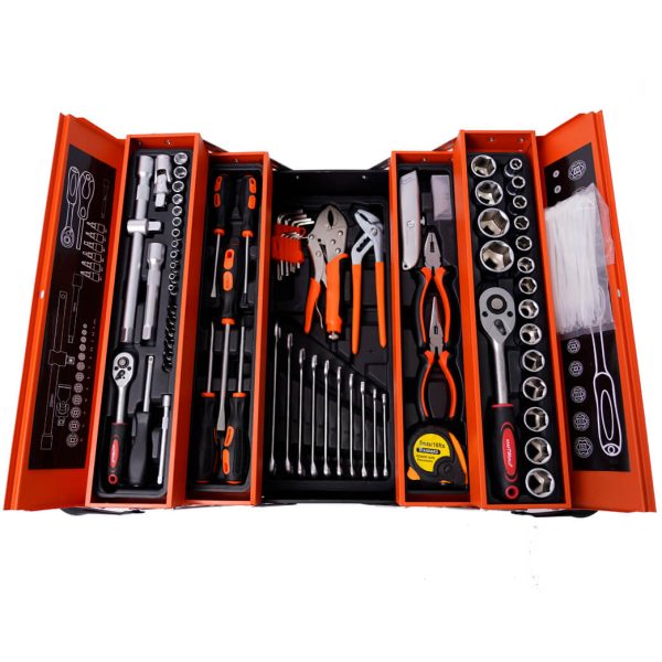 Комплект Инструменти в Метален Куфар 147 Части KRAFT WORLD