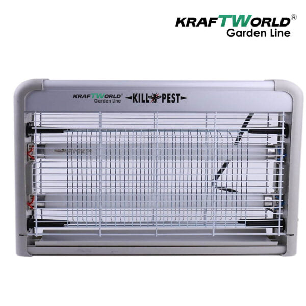 Мощна инсектицидна лампа KraftWorld 40W – Защита до 80 м² – UV лампа против комари и мухи