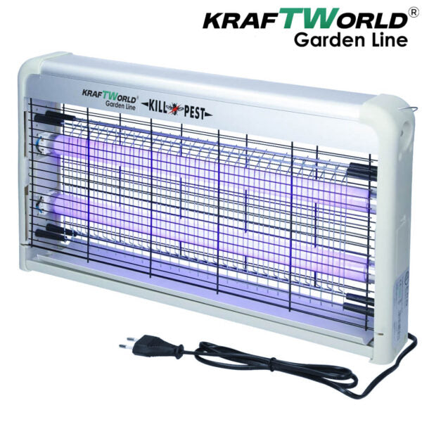Мощна инсектицидна лампа KraftWorld 60W – Защита до 80 м² – UV лампа против комари и мухи
