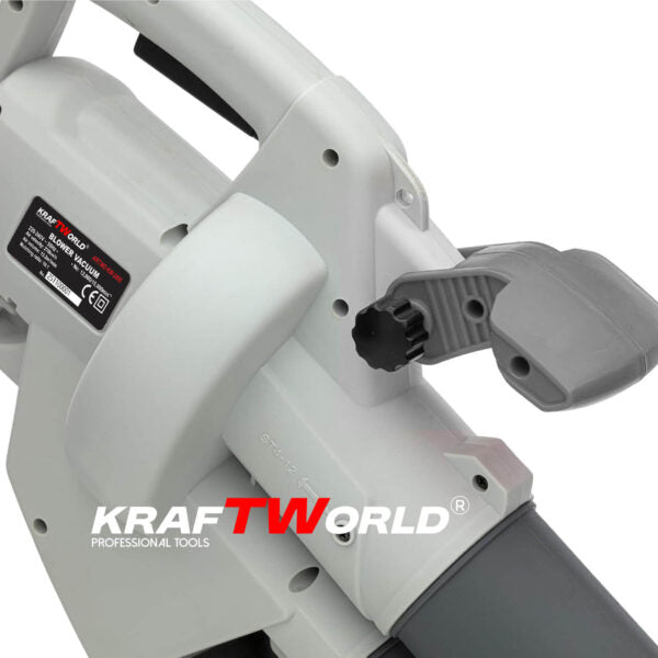 Електрически листосъбирач KraftWorld 3000W – Издухване, Засмукване, Раздробяване + Подарък втора торба