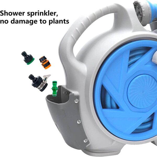 Автоматична макара с маркуч 15 м – компактна, с 7-функционална дюза