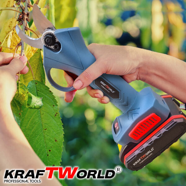 Комплект: Мини Резачка и Лозарска Ножица KraftWorld с 4бр батерии