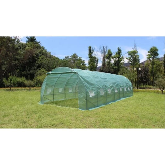 Тунелна оранжерия 800x300x200cm с 2 Врати и 16 прозореца