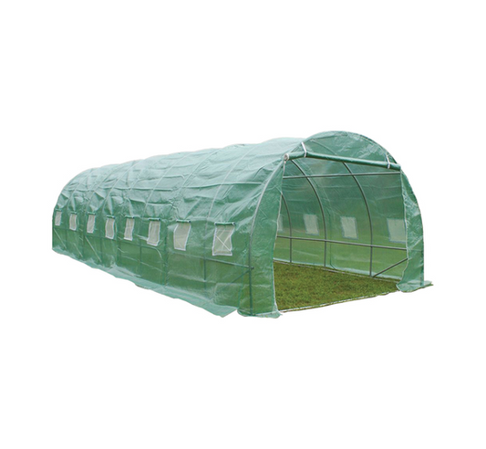 Тунелна оранжерия 800x300x200cm с 2 Врати и 16 прозореца