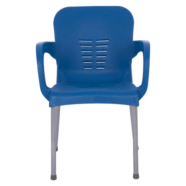 Сгъваема маса 80х80 + 4 удобни стола с подлакътници – за двор, балкон, тераса