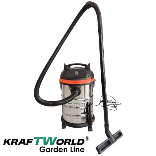 Строителна Прахосмукачка Kraftworld 3в1 – Сухо, Мокро и Издухване | 1400W | 30L | IPX4