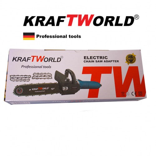 Приставка верижна кастрачка KraftWorld с 2бр верига – резачка за ъглошлайф