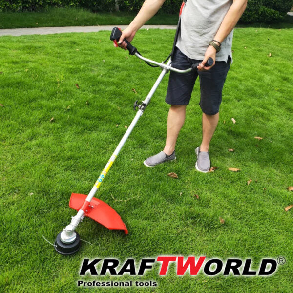 Двутактов Бензинов Тример за Трева KraftWorld + 9 ПОДАРЪКА