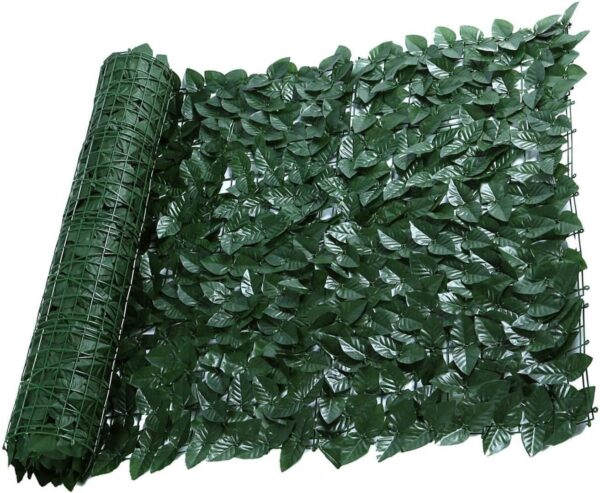 Изкуствена Ограда с Бръшлян 50×300 см – Декоративен Екран за Външна Употреба