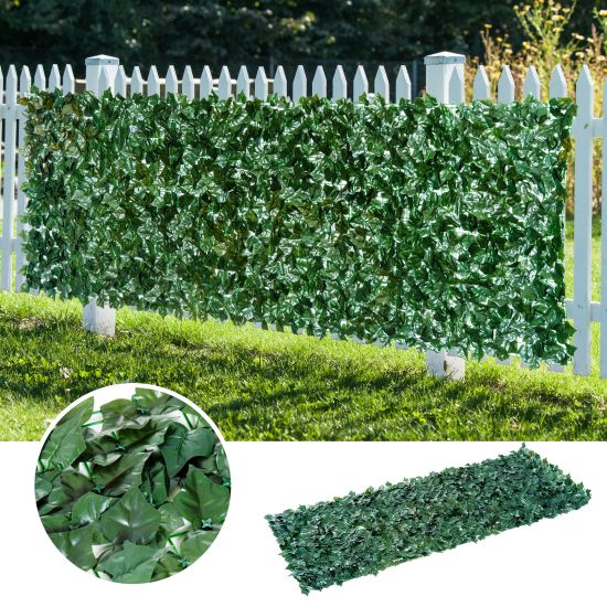 Изкуствена Ограда с Бръшлян 150×300 см – Декоративен Екран за Външна Употреба