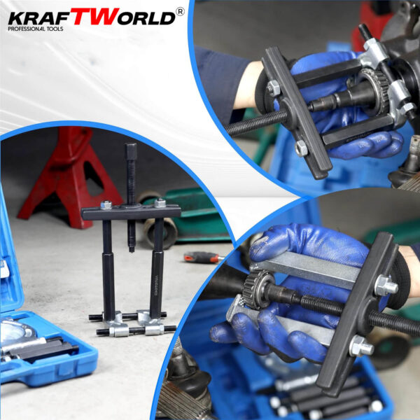 Комплект за демонтаж на лагери 30–70 мм KraftWorld Pro (14 части)