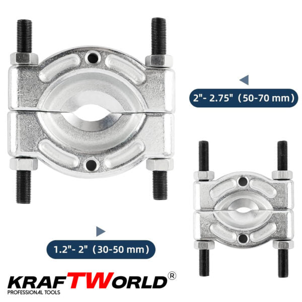 Комплект за демонтаж на лагери 30–70 мм KraftWorld Pro (14 части)