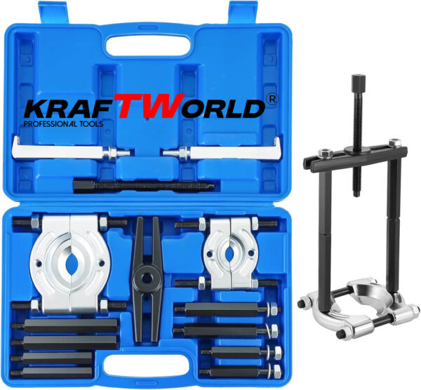 Комплект за демонтаж на лагери 30–70 мм KraftWorld Pro (14 части)