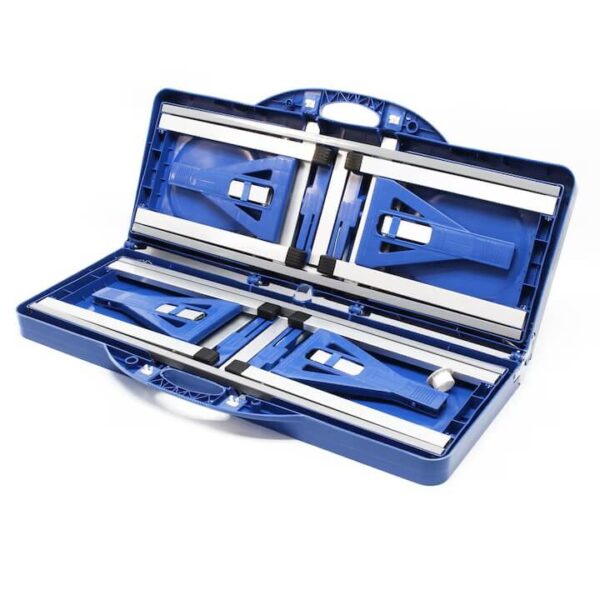 Сгъваема Къмпинг Маса с 4 Седалки и Отвор за Чадър – 100x70x75 см