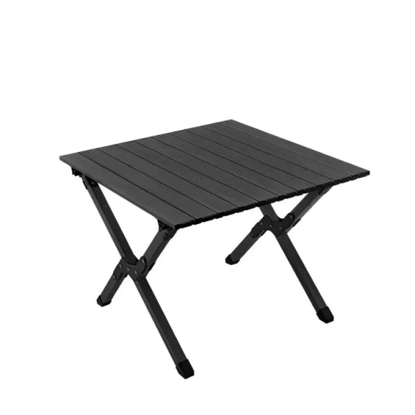 Сгъваема къмпинг маса 60×60 см с чанта – метал + PVC плот
