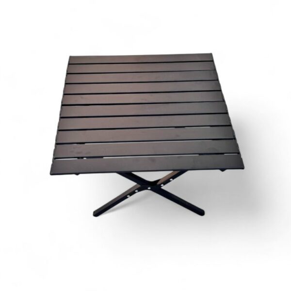 Сгъваема къмпинг маса 60×60 см с чанта – метал + PVC плот
