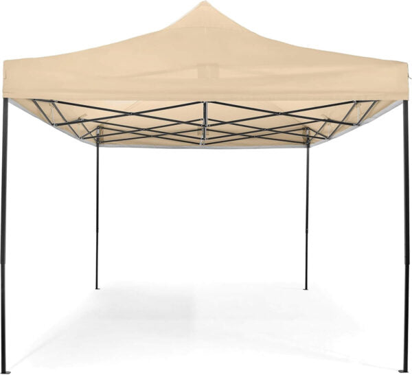 Луксозна шатра KraftWorld 3×4.5 м – премиум бежово платнище, сгъваема конструкция